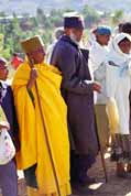 Monk during Timkat.Lalibela. North, Ethiopia.