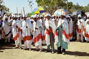 Procession during Timkat. Lalibela. North, Ethiopia.
