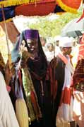 The highest Lalibela priest during Timkat procession. North, Ethiopia.