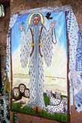 Holy picture at Lalibela stone church. North, Ethiopia.