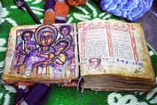 Old Bible written on goat skin. North, Ethiopia.