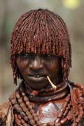 Hamar people at Turmi market. Ethiopia.