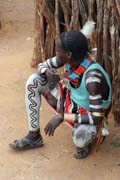 Hamar people at Turmi market. South, Ethiopia.