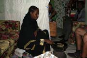 Coffee ceremony, Addis Abeba. North, Ethiopia.