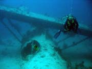Diving around Biak islands, Catalina wreck dive site. Papua,  Indonesia.
