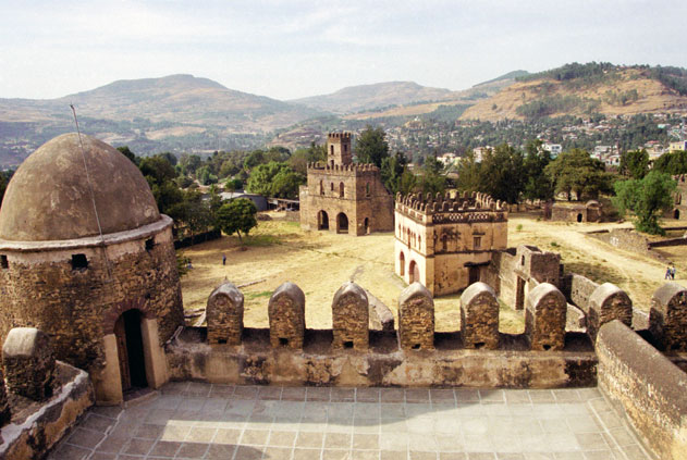 Royal enclosure at Gonder. North,  Ethiopia.