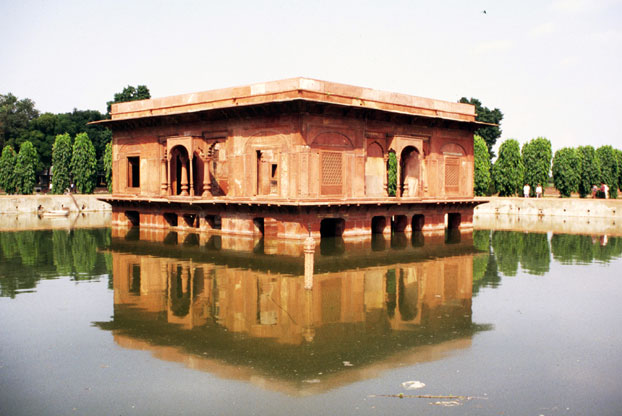 Red fort at old Delhi. India.
