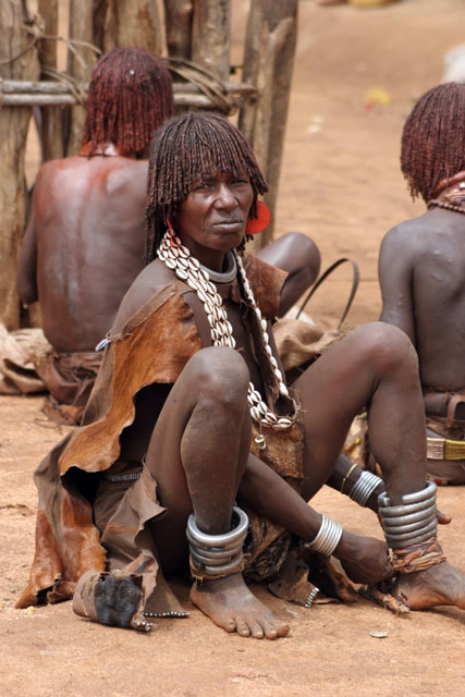 Market at Dimeka village. South,  Ethiopia.