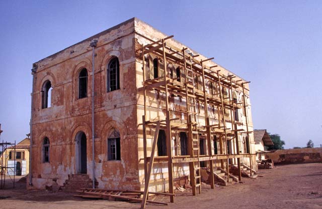 Old french fortress, Podor. Senegal.