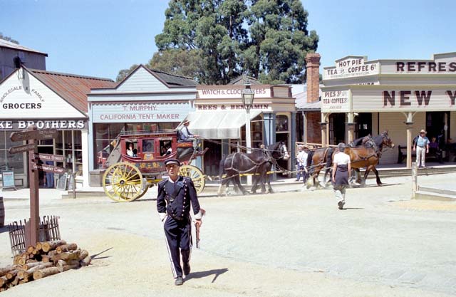 Ballarat - old gold mining village and today museum. Australia.