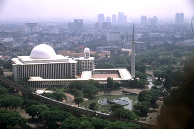 View from the monument, Jakarta. Java,  Indonesia.