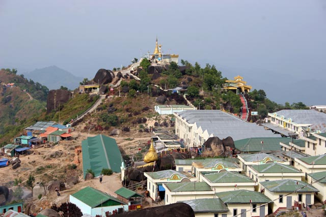View from the top. Kyaiktiyo. Myanmar (Burma).