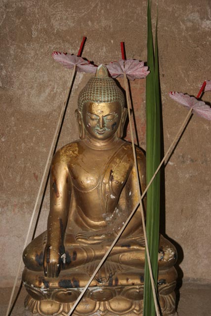 Buddha statue at the Temples of Bagan. Myanmar (Burma).