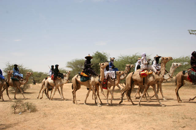 Coming to Gerewol festival. Niger.