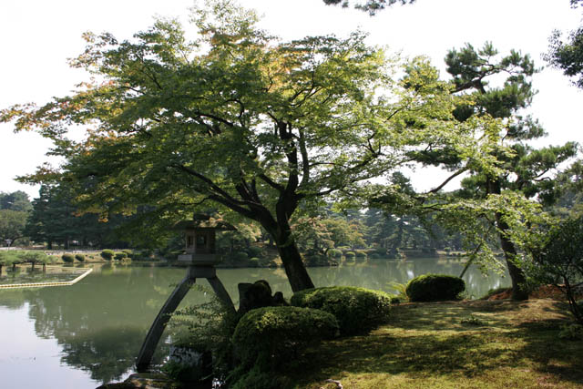 Kenroku-en garden, Kanazawa town. Japan.