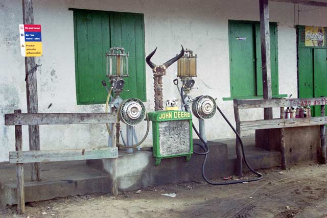Petrol station, Ranohira village. Madagascar.